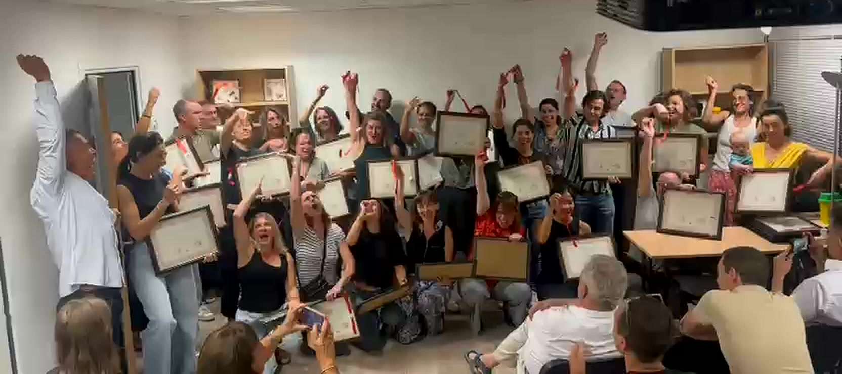 Graduation ceremony at Zhong Li school